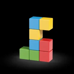 Outlet 062 Magicube Full Color Recycled Try Me 8 Pcs Costruzioni Bambini