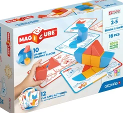 Clearance 302 Magicube Recycled Blocks And Cards 16 Pcs Costruzioni Bambini