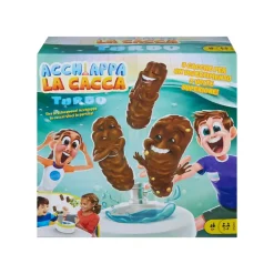 Best Acchiappa La Cacca Turbo, Gioco Per Bambini Con Water Giocattolo, 3 Pezzi Di Cacca, 1 Dado E Istruzioni; Giocattolo Per Bambini Dai 5 Anni In Su Giochi Di Societa Per Bambini