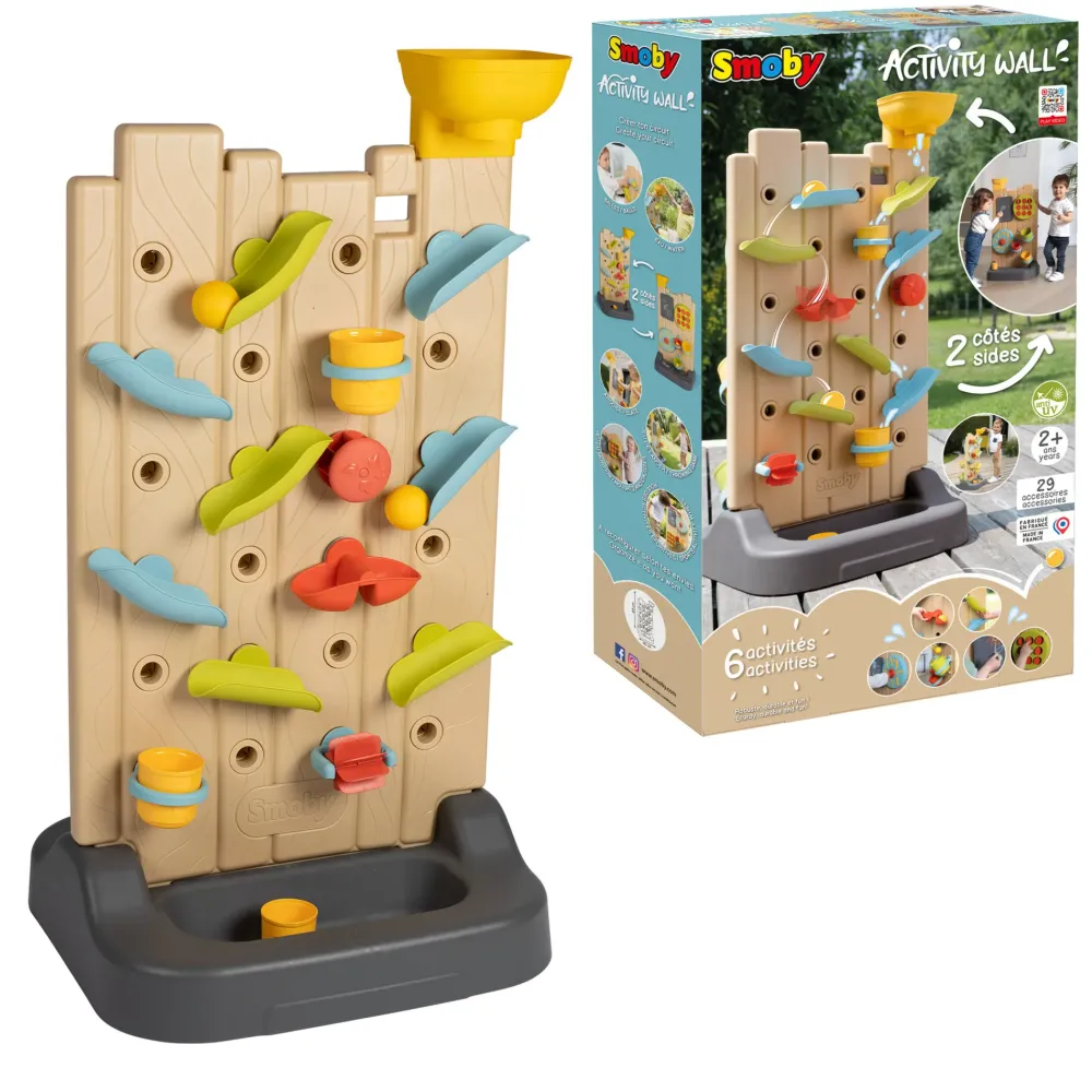 Best Activity Wall Di Con 6 Diverse Attivita Su Due Lati Casette Per Bambini
