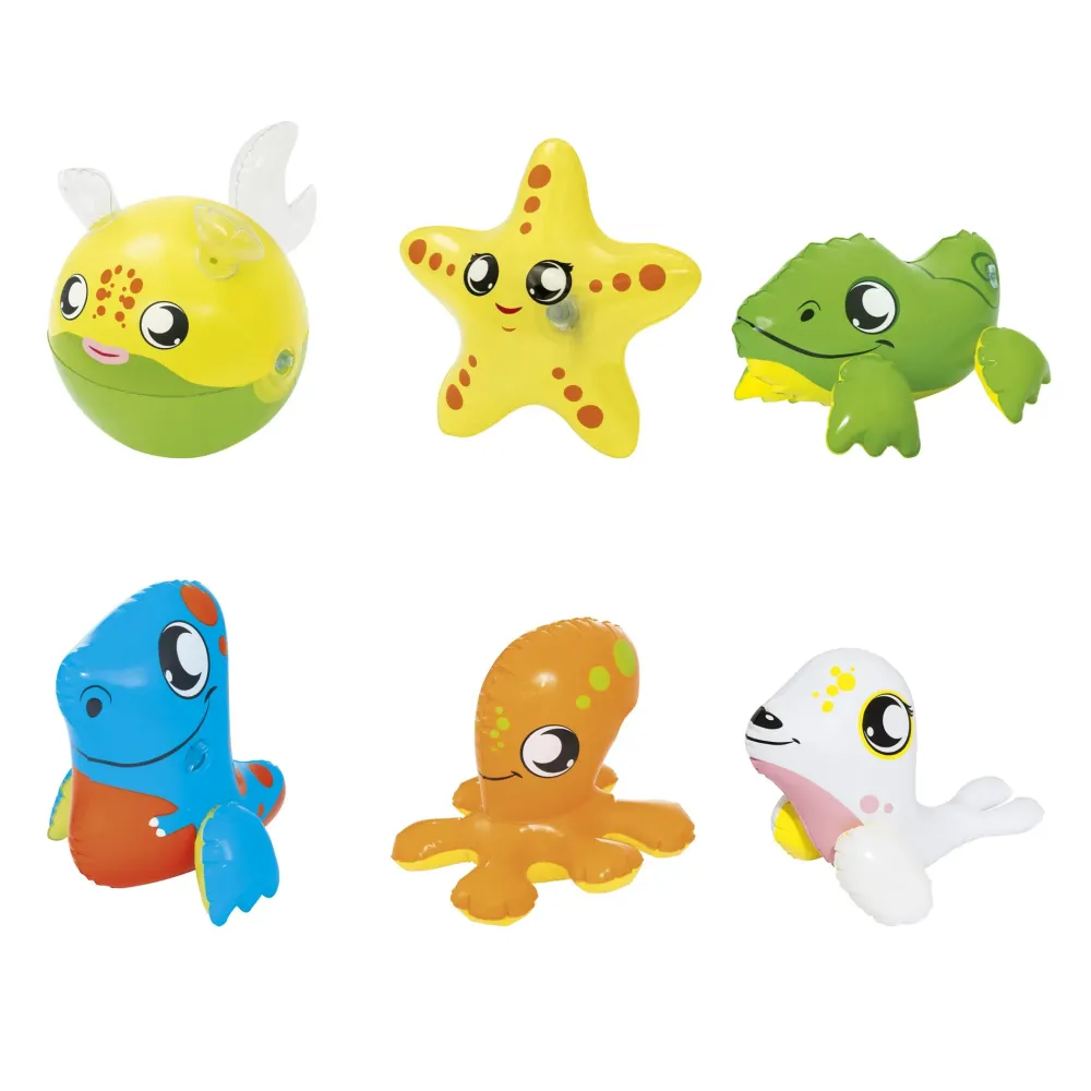 Hot Animaletti Galleggianti Da Cm. 22 A Cm. 34 Secondo Il Modello, 6 Modelli Assortiti Propedeutici Per Il Nuoto Gonfiabili Per Bambini