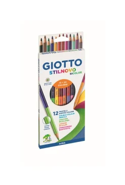 Best Ast. Pastelli Stilnovo Bicolor 12 Pz Cancelleria E Accessori