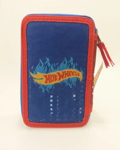 Online Astuccio Con Tre Cerniere E Tre Scomparti Di , In Robusto Poliestere, Completo Di Cancelleria, 18 Pennarelli File Giotto E 18 Matite Colorate Scuola