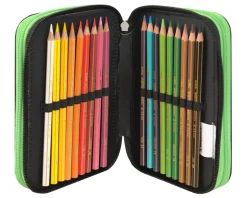 Astuccio 3Zip Green Scuola