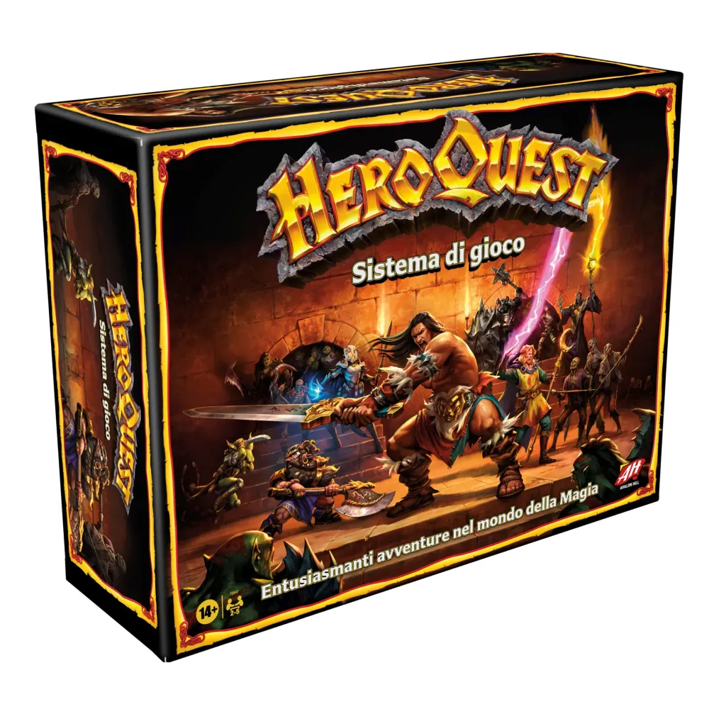 Clearance Avalon Hill Heroquest, Gioco Di Avventura Fantasy Con Oltre 65 Miniature, Dai 14 Anni In Su, Per 2-5 Giocatori (Versione Italiana) Giochi Di Strategia