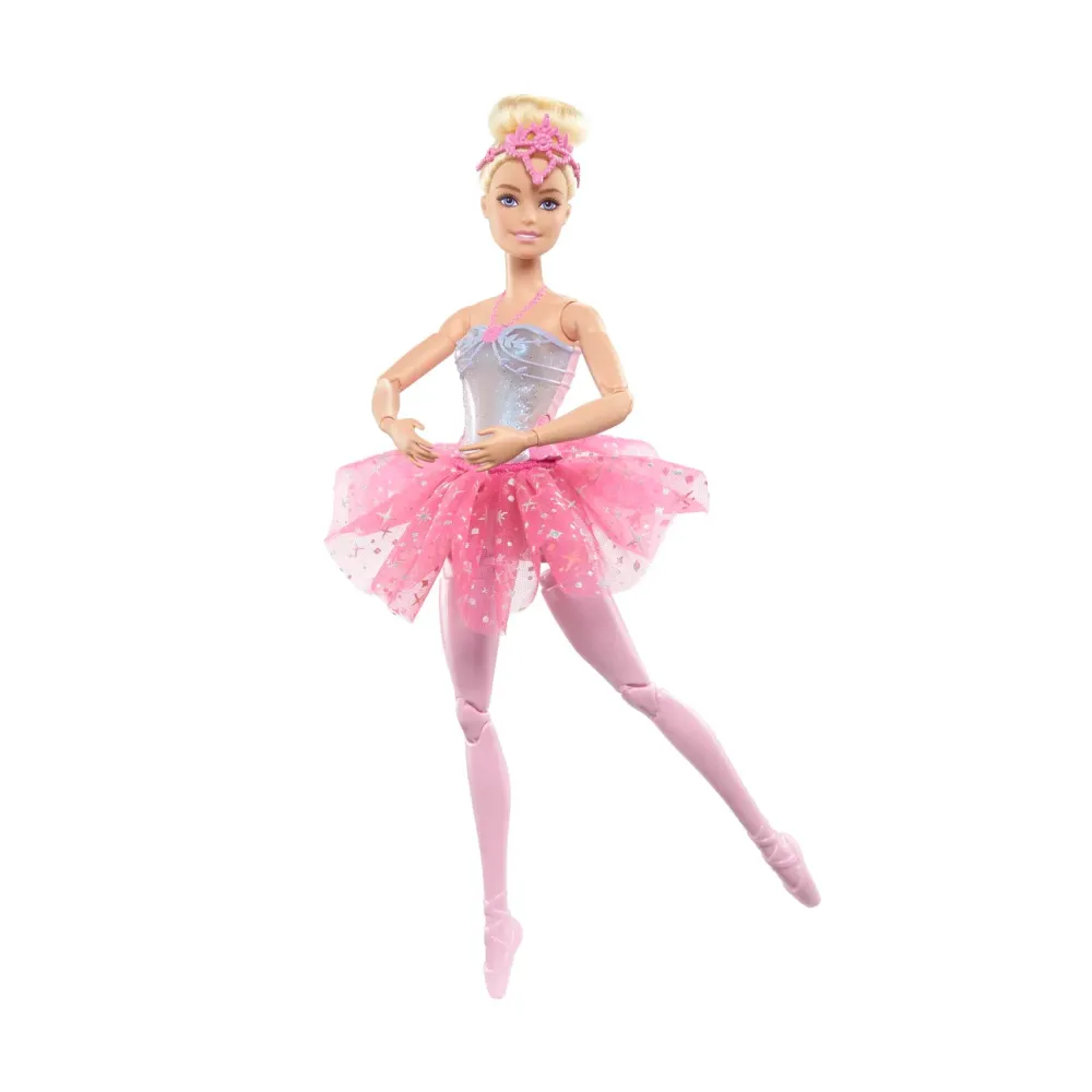 Dreamtopia Luci Scintillanti, Ballerina Magico Tutu, Bambola Dai Capelli Biondi, Con Luci, Coroncina E Tutu Rosa, Giocattolo Per Bambini, 3+ Anni, Hlc25 Fashion Dolls