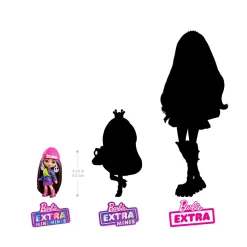 Clearance Extra Mini Minis, Bambola Con Capelli Castani E Abito Di Maglia Con Alieno, Abiti E Accessori Con Simbolo Della Pace, Giocattolo Per Bambini, 3+ Anni, Hln46 Macchinine Bambini