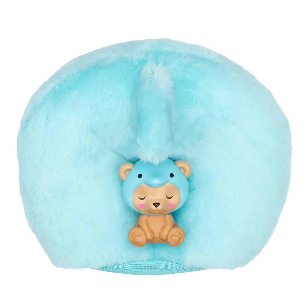 Hot Cutie Reveal Bambola Con Costume Di Peluche Da Orsacchiotto-Delfino E 10 Accessori A Sorpresa Cambia Colore, Serie Amici Cuccioli Fashion Dolls