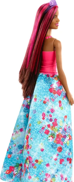 New - Dreamtopia Bambola Principessa Con Ciocca Rosa, 30.5 Cm, Giocattolo Per Bambini 3+ Anni, Multicolore Fashion Dolls