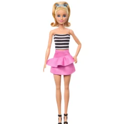 Hot Fashionistas N. 213 Da Collezione 65° Anniversario, Bambola Bionda Con Top A Righe Fashion Dolls