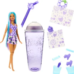 Best Pop! Reveal Serie Frutta Bambola, Tema Spuma D'Uva Con 8 Sorprese Tra Cui Cucciolo E Accessori Slime Fashion Dolls