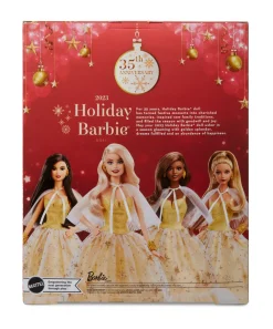 Signature Magia Delle Feste 2023, Bambola Da Collezione Con Capelli Biondi E Abito Dorato, Confezione Da Esporre, Regalo Per Le Feste, 6+ Anni, Hjx04 Fashion Dolls
