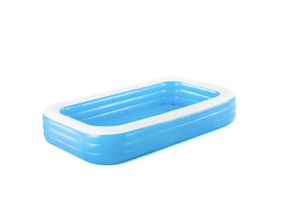 Outlet Piscina Family Rettangolare A 3 Anelli Cm. 305X183X56 Gonfiabili Per Bambini