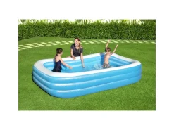 Outlet Piscina Family Rettangolare A 3 Anelli Cm. 305X183X56 Gonfiabili Per Bambini