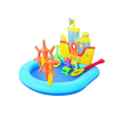 Clearance Play Center Nave 140X130X104 Cm Con Pesci E Accessori Gonfiabili Gonfiabili Per Bambini