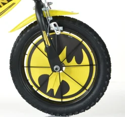 New Bicicletta Da Bambino Batman Ruota 14 Pollici Con Rotelle, Freno E Scudo Anteriore Adatta A 5-7 Anni Ideale Per Imparare A Pedalare In Autonomia Con Massima Sicurezza Biciclette Per Bambini