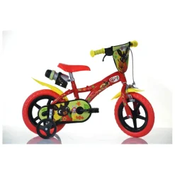 Clearance Bicicletta Per Bambini 12 Telaio In Acciaio, Ruote In Gomma Gonfiabili, Stabilizzatori Di Serie E Freno Anteriore Ideale Per Bambini Di Altezza 87-100Cm, 3-5 Anni Biciclette Per Bambini
