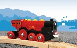 New Grande Locomotiva Rossa A Batterie Costruzioni In Legno