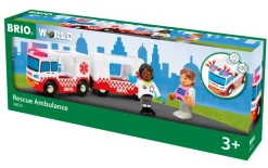 Outlet World Ambulanza Di Soccorso 36035 | Accessori Per Set Di Trenini Per Bambini Dai 3 Anni In Su Costruzioni In Legno