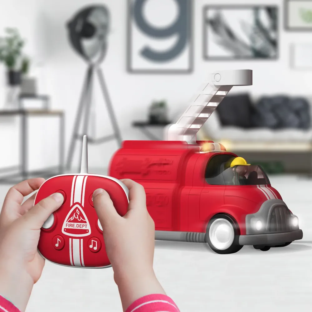 Hot Camion Dei Pompieri Radiocomandato Con Luci E Suoni Macchinine Telecomandate