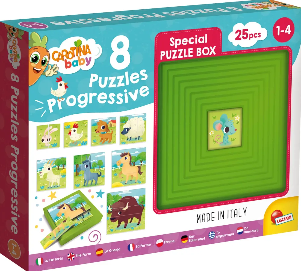 Sale Carotina Baby 9 Progressive Puzzle Fattoria Primi Apprendimenti