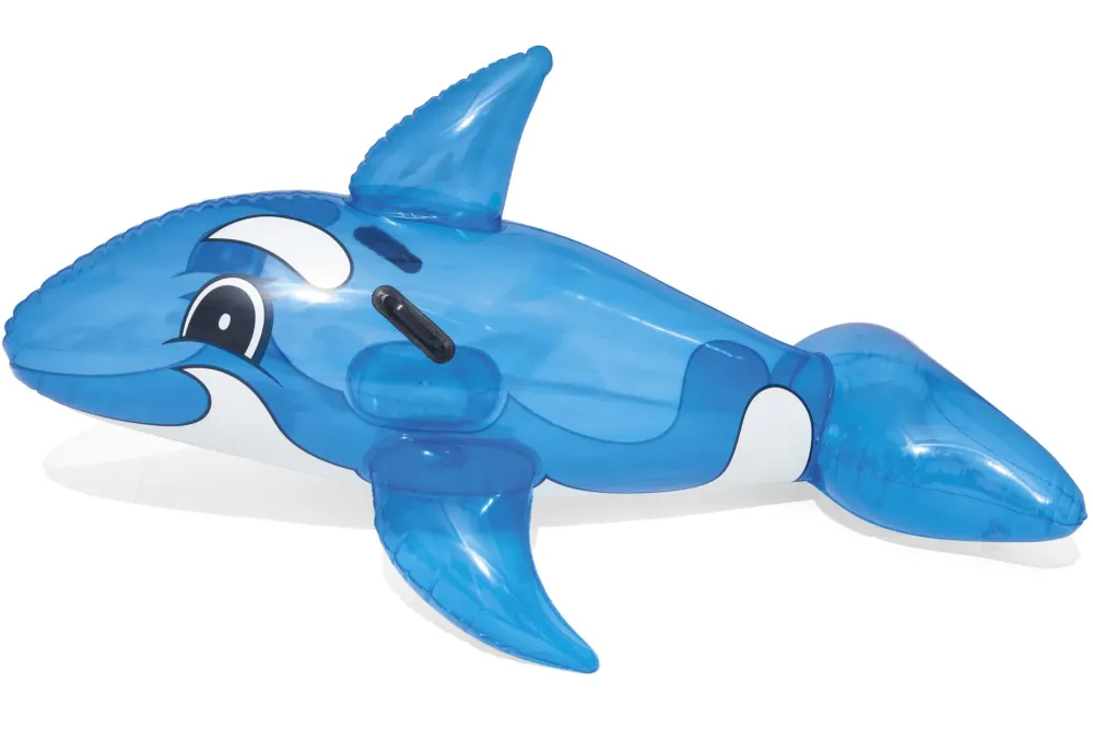 Sale Cavalcabile Balena Trasparente Grande, Cm. 157 94 Con Maniglie Gonfiabili Per Bambini