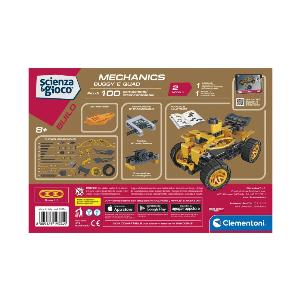 Sale Clementoni 19334 Buggy E Quad Kit Scientifico Giochi Scientifici