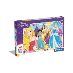 Clementoni 23714 Puzzle 104 Maxi Princess 62X42 Cm Puzzle Per Bambini