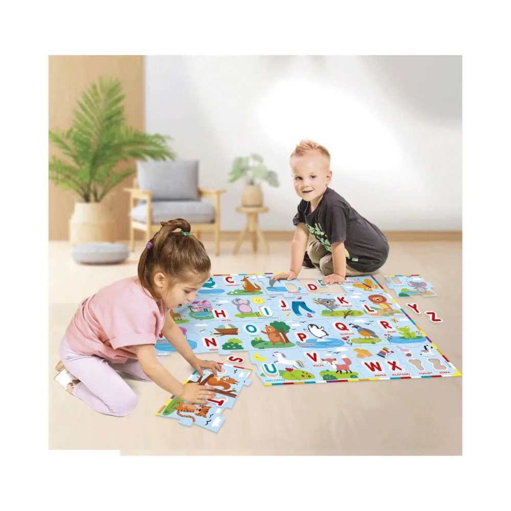 Clementoni 16437 Puzzle Gigante Del Alfabeto Con Maxi Tessere Puzzle Per Bambini