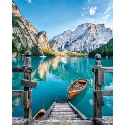 Clearance Puzzle High Quality Collection Braies Lake 500 Pezzi, Puzzle Adulti Puzzle 500 Pezzi