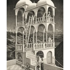 Clearance Puzzle Novo Art Series M. C. Escher, "Belvedere" 1000 Pezzi, Puzzle Adulti Puzzle 500 Pezzi