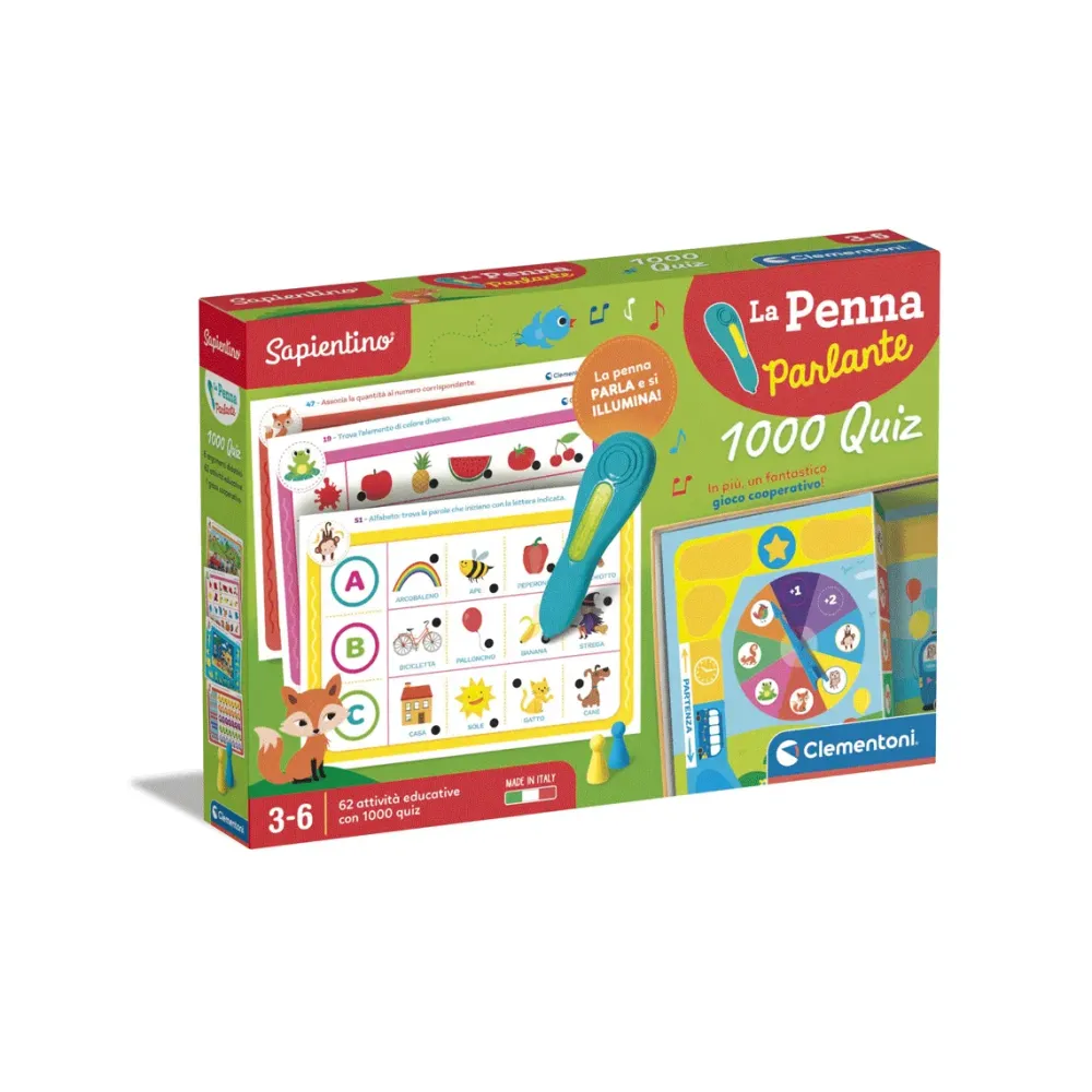 Clementoni La Penna Parlante 1000 Quiz Primi Apprendimenti