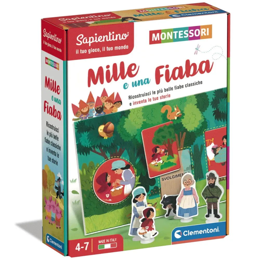 Hot Clementoni Montessori Mille E Una Fiaba, Gioco Educativo Primi Apprendimenti