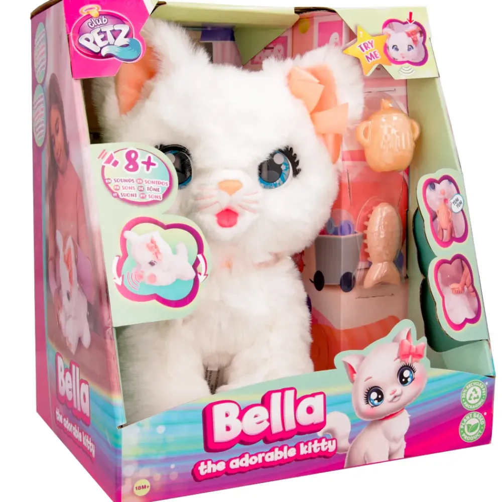 Discount Club Petz Bella, The Adorable Kitty La Gattina Piu Coccolosa Che Ci Sia! Peluche Interattivi