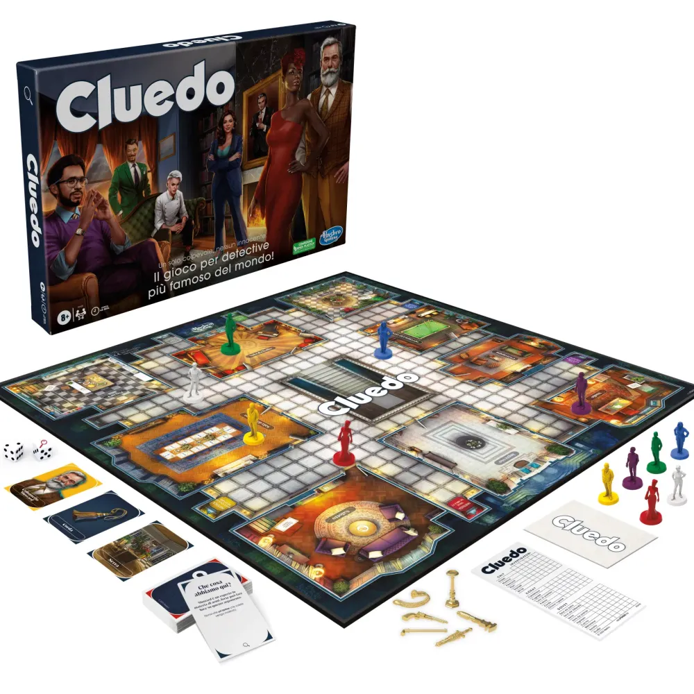 Clearance Cluedo Classico Refresh, Gioco In Scatola , Giochi Di Mistero, Giochi Investigativi, Giochi Per La Famiglia Per Bambini E Adulti Giochi In Scatola Per Famiglia