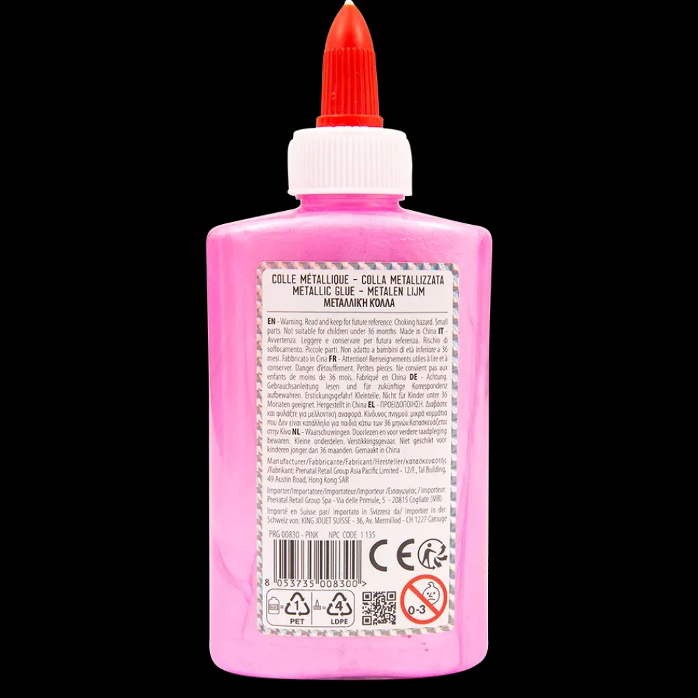 Clearance Colla Metallizzata 147 Ml Rosa Mosaici, Sabbia, Glitter