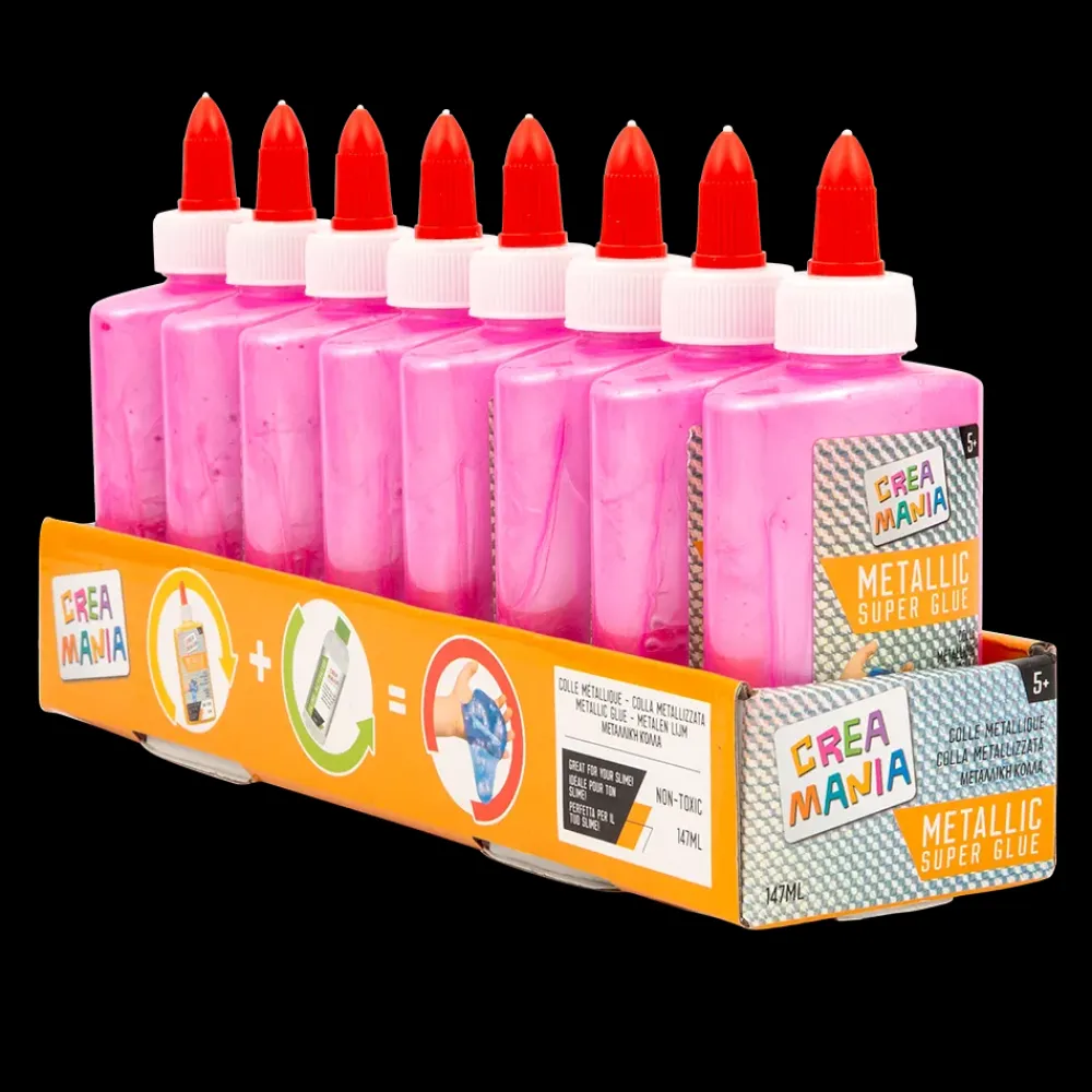 Clearance Colla Metallizzata 147 Ml Rosa Mosaici, Sabbia, Glitter