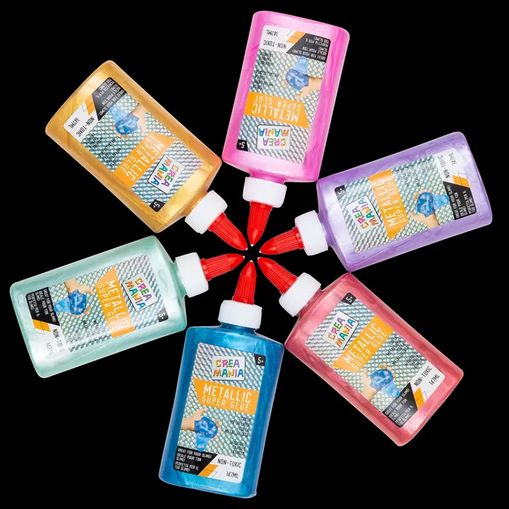 Clearance Colla Metallizzata 147 Ml Rosa Mosaici, Sabbia, Glitter