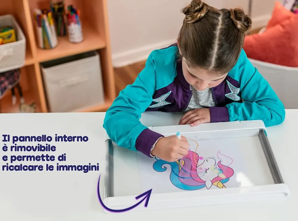 Online Lavagna Luminosa Deluxe Maxi Superficie, Super Lavagna Cancellabile Per Colorare, Eta Consigliata: 6-10 Anni Cancelleria E Accessori
