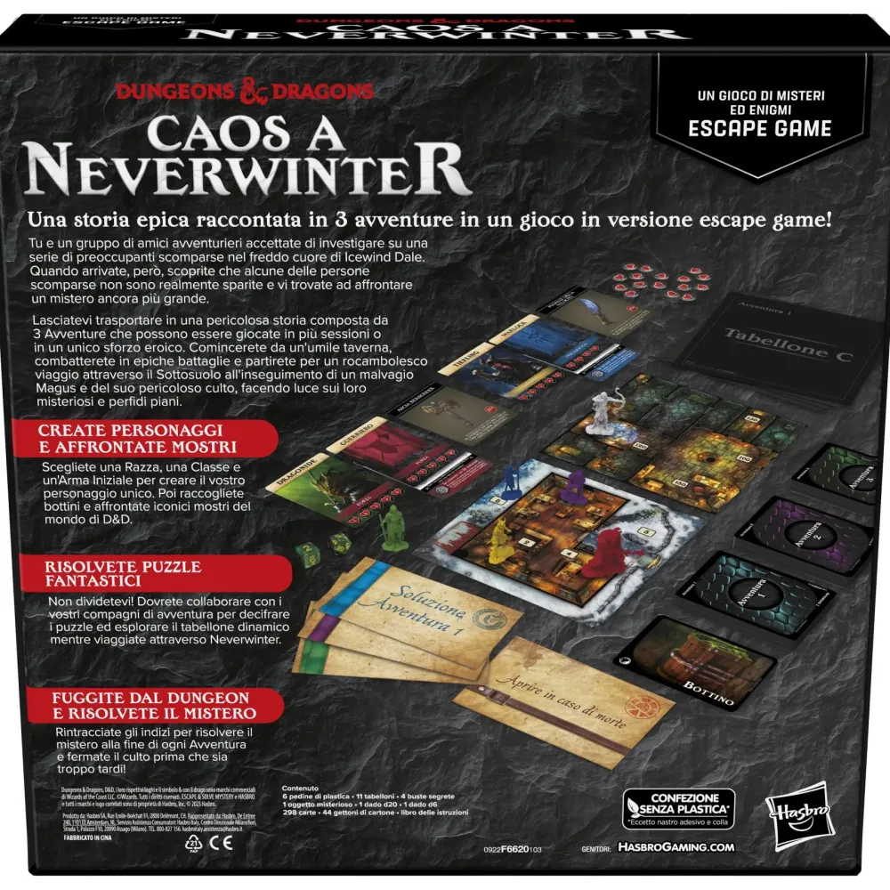 Outlet Dungeons & Dragons: Caos A Neverwinter, Un Gioco Di Mistero Escape Game, Evasione Ed Enigmi Giochi Di Strategia