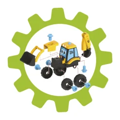 Outlet Escavatore Jcb Con Trapano Avvitatore Macchinine Bambini