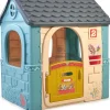 Discount Casual House, Casetta Per Bambini Con Porta Apribile, Colori Pastello, Per Bambini/E Dai 2 Anni Casette Per Bambini