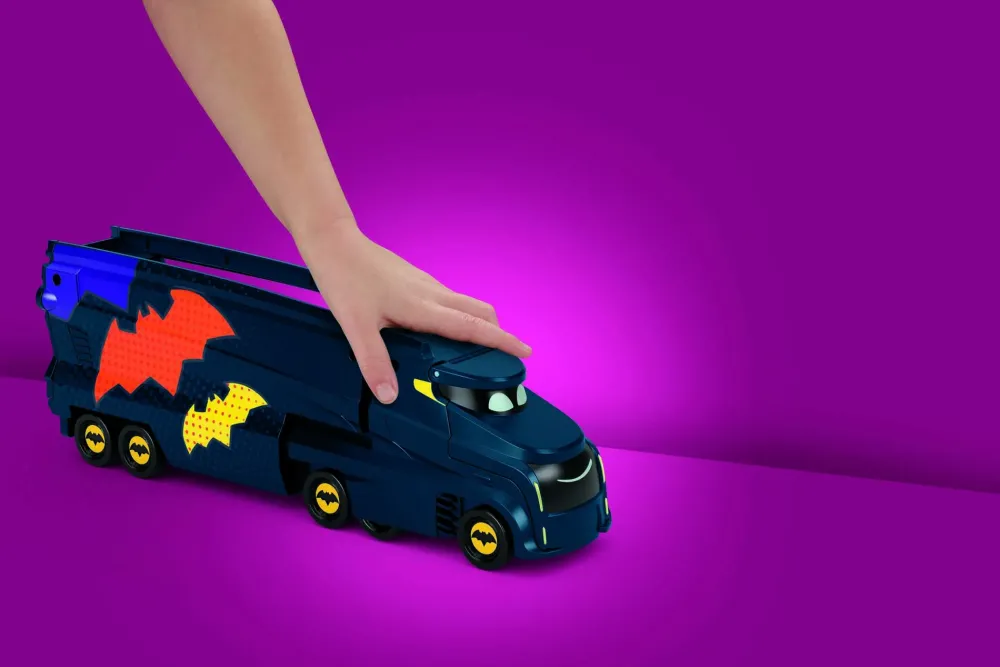 Best Dc Batwheels Bat-Autotreno, Playset Autotreno Con Rampa E Veicolo Bam Batmobile Camion, Trattori E Ruspe