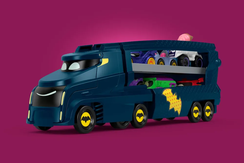 Best Dc Batwheels Bat-Autotreno, Playset Autotreno Con Rampa E Veicolo Bam Batmobile Camion, Trattori E Ruspe