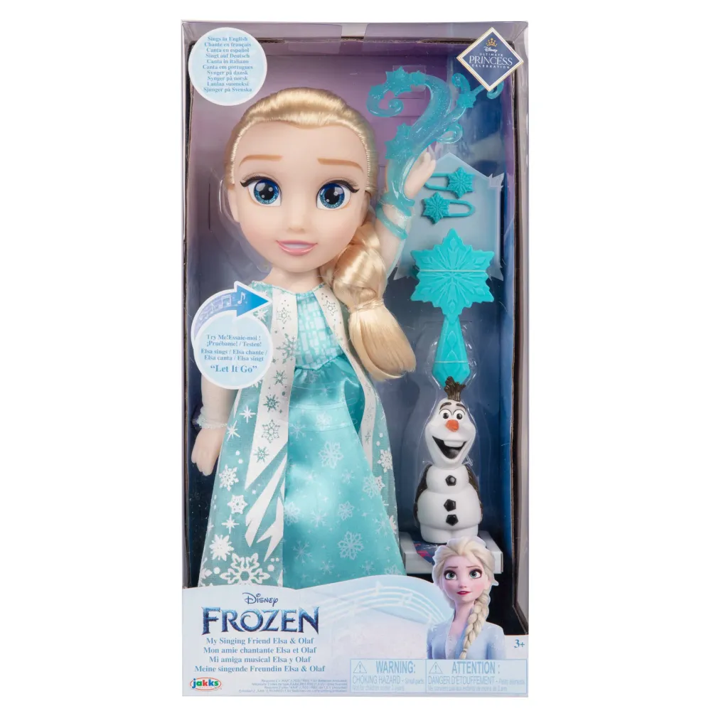 Clearance Frozen Bambola Cantante Di Elsa 38Cm Con Occhi Scintillanti Bambolotti