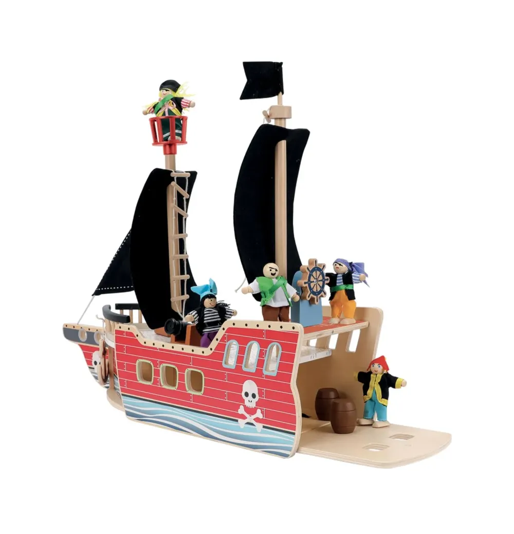 Discount Galeone Dei Pirati Giochi Di Imitazione In Legno