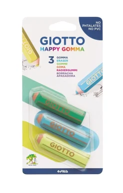 Best Happy Gomma Confezione 3 Gomme A Forma Di Matita Cancelleria E Accessori