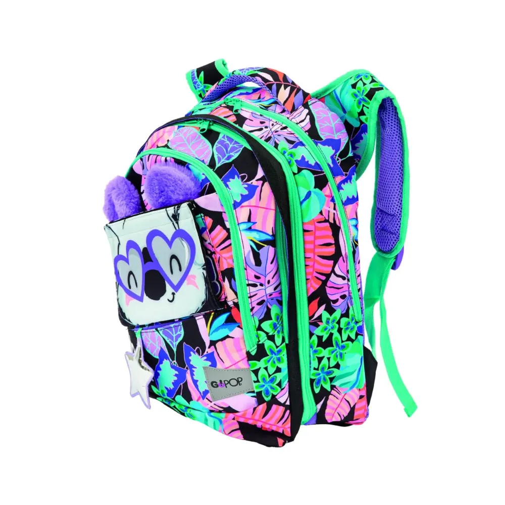 Clearance Gopop22 Zaino Estensibile Round Koala New Scuola