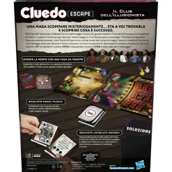 Sale Cluedo Escape Il Club Dell'Illusionista, Gioco Di Mistero In Versione Escape Room Giochi Escape Room Ed Enigmi