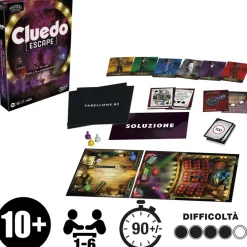 Sale Cluedo Escape Il Club Dell'Illusionista, Gioco Di Mistero In Versione Escape Room Giochi Escape Room Ed Enigmi